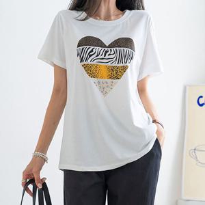 [나크21] 심플 데일리 블링 반팔 티셔츠 NK52-TE-45