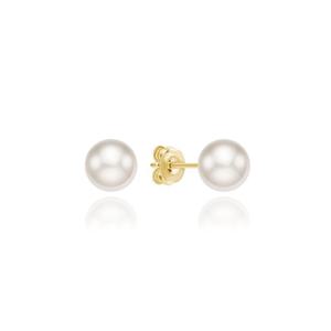 [미니골드] [담수진주5mm]화이트진즈귀걸이MEM22017