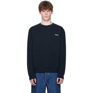 26 SS 아페쎄 남성 네이비 박시 쁘띠 VPC 스웨트셔츠 252252M204015