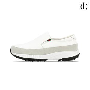 엘케이트 여성 슬립온 운동화 신발 화이트 쿠션 데일리 스니커즈 LWS330