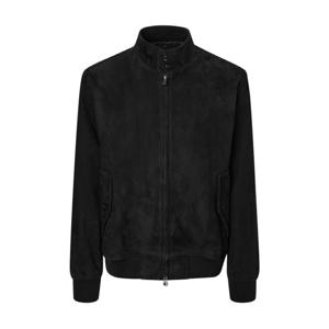 헤지스  25FW  남성 스웨이드 켄싱턴 헤링턴 가죽 점퍼 HZJU5D676BK