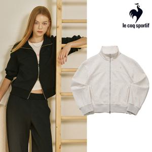 [르꼬끄] 여성 모달 더블텐션 루즈핏 하이넥 집업 QQ322OFT81_OAT