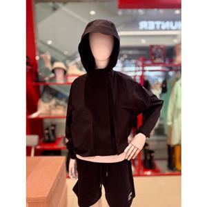 [Hunter][WOMEN] 워터프루프 숏 레인 재킷 블랙 - HCW0001AJZBLK