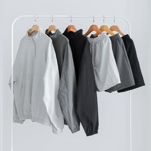 남자 루키 바스락 밴딩 반집업 티셔츠 5C-TSA-Q086-다크그레이