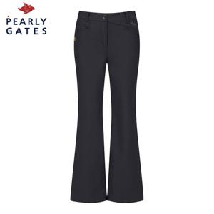 [파리게이츠] 파리게이츠 여성 솔리드 밴딩 세미 부츠컷 팬츠 521E3PT101_BK