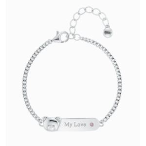 [로이드] 실버 925 통통 로니 탄생석 미아방지 팔찌 LWS25003S