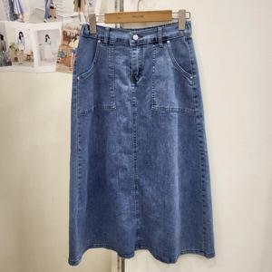 [무자크]A라인 데님롱스커트(MP3WSK16)_YS