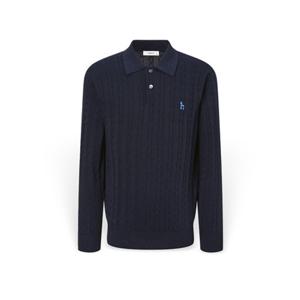 [헤지스] 남성 쿨코튼 케이블 카라 니트 HZSW5F253N2