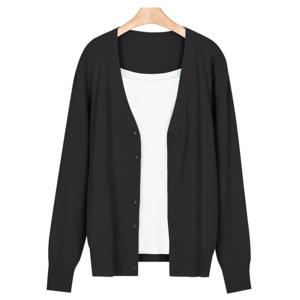[샵앤]여성 여름 베이직 모던 무지 가디건 JG-WCD-0749-블랙