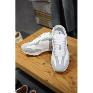 [빠니깔레]MARIO라이트그레이 소가죽스웨이드배색 키높이스니커즈 m-qfo11lgr