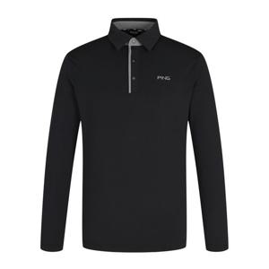 [핑골프]남성 조직감 카라 긴팔 티셔츠 111E1TO104