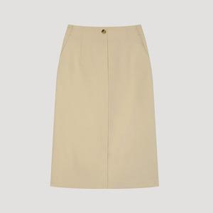 [시스티나]미디 원버튼 슬릿 스커트 -AWWSKO11050