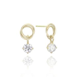 [미니골드] 라운드 꼬임클러치 귀걸이 EMSM4963