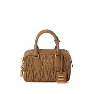 미우미우 아카디 마틀라세 가죽 토트 백 5BB123VYOON88