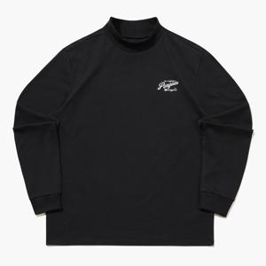 [먼싱웨어]남성 모크넥 베이직 긴팔티셔츠 블랙(MQ321PTL84)