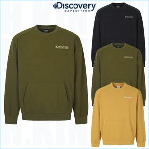 디스커버리 25FW 신상품 DXMT27054 남여공용 스몰로고 그래픽 맨투맨 세미오버핏 커플티셔츠 HKRL