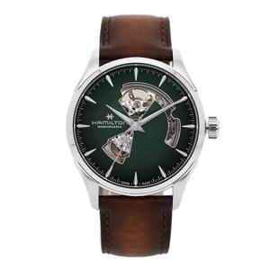 해밀턴 H32705560 재즈마스터 오픈하트 남성가죽시계