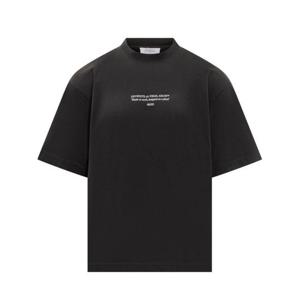 오프화이트 반팔 티셔츠 OMAA120F25JER011 1001 BLACK WHITE