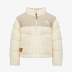 노스페이스 키즈 NJ3NR57T 크림 펠리온 디테쳐블 자켓 조끼패딩
