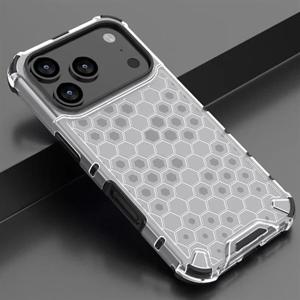 아이폰17 에어 프로 맥스 e 네온컬러 벌집패턴 반투명범퍼케이스