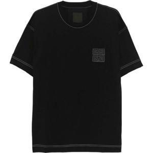 지방시 반팔 티셔츠 BM71MG3YPQ004 BLACK