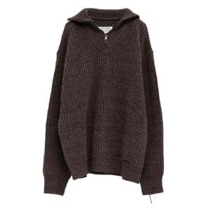 26 SS 메종마르지엘라 골지 니트 하프 지퍼 스웨터 S50HL0046M13151 TP442513420