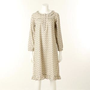 [와코루] 여성 면 기모 화분나염 원피스 (WGN5487W)