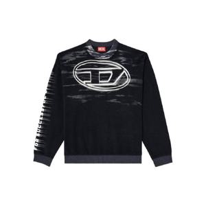 디젤 로고 프린트 코튼 스웨트셔츠 A186540AGCB