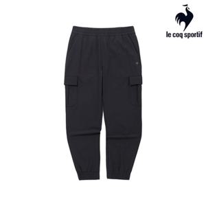 [르꼬끄] 남녀공용 레귤러핏 기모 카고 조거 팬츠 QQ423LPTO1_BLK