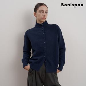 [보니스팍스(여성의류)]심플 하이넥 버튼업 니트 가디건 (XP3CK012L0)