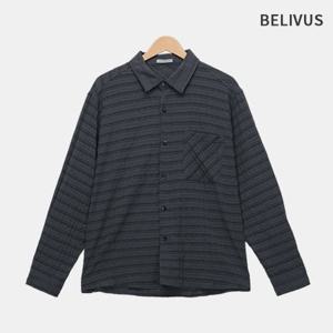 빌리버스 남성 체크남방 간절기 셔츠 가을 텍스쳐 체크 루즈핏 남방 아우터 BXR058