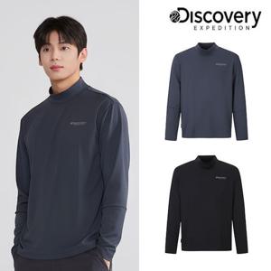 [디스커버리] 25FW 신상/남성/이너/목티/신축성/반하이넥 기능성 긴팔티 DMRL3S054