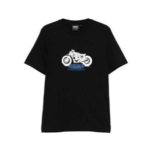 26 SS 바버 모터사이클 프린트 티셔츠 MTS1478BK11 TP443106630