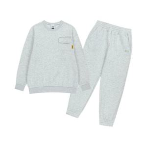 [내셔널지오그래픽키즈]K254UPB910 맨투맨 상하 SET (기모) WHITE MELANGE