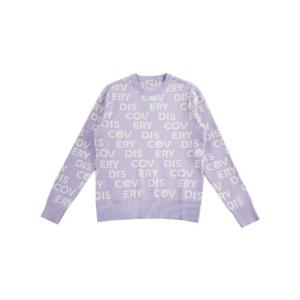 디스커버리 여성 올오버 로고 스웨터 티셔츠 DWKTG2036-LVP