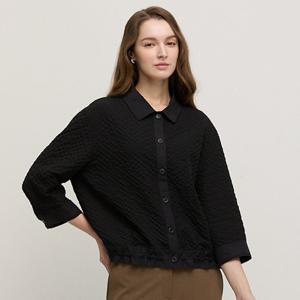 [요하넥스]시어서커 볼륨7부 블라우스 Z5C9B104