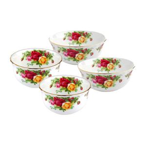 [로얄알버트]황실장미 2인 한식기 세트(밥2P+국2P)