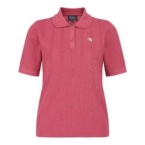 파리게이츠 (521E3SR102) 여성 펀칭 스트라이프 반팔 니트