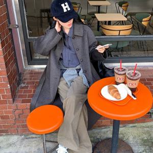 [올리브데올리브]벨티드 울혼방 핸드메이드 맥코트 OW5XHA53