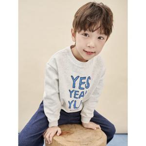 [빈폴키즈] 그래픽 스웨트 셔츠  라이트 그레이 (BI5941U082)