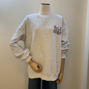 [숲]백프린팅 오버핏 맨투맨 긴팔티셔츠 SBALT81