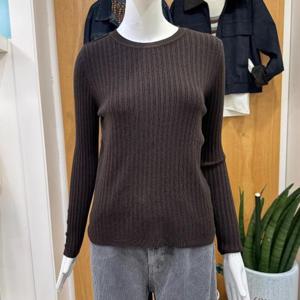 클리지 DP01 어깨 단추 포인트 골지 니트 CP8WKT06