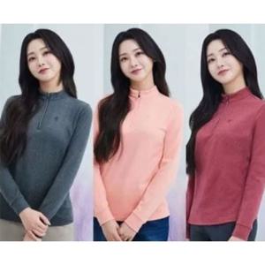 [콜핑]LD08 여성 겨울 신축성좋은 멜란지  집업 기모등산티 KVT0278W