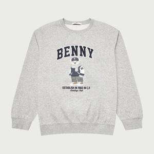 [행텐 틴즈]공용 백 브러쉬 프론트 빅 베니 맨투맨_055(10540-031-852-12)