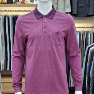 [크로커다일남성]면혼방 요꼬에리 카라티셔츠 CDAABTP379273_SH