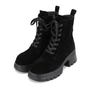 [바바라(슈즈)]바바라 소가죽 데일리 베이직캐주얼 워커부츠 BBI875-BK