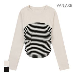 [반에이크]MARIO스트라이프 슬림 티셔츠_VB3YTSQ326Z