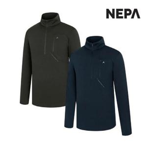 [네파] 남성 가을 챔프 포켓 긴팔 집업 티셔츠 7J55402