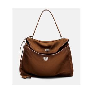 발렌시아가 Rodeo 미디엄 스웨이드 토트 백 P01087341