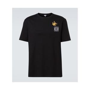 로에베 Anagram 코튼 저지 티셔츠 P01089572